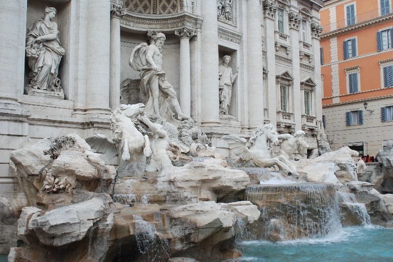 La fontaine de Trevi, Rome, Italie.
