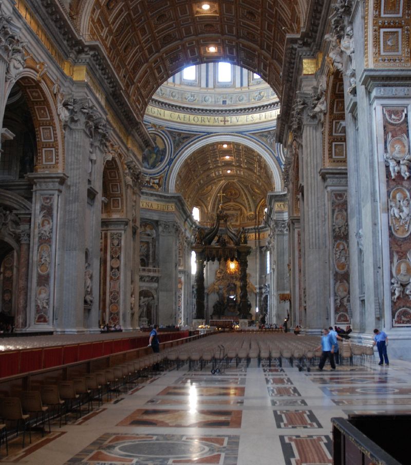 Basilique Saint-Pierre de Rome, Italie.