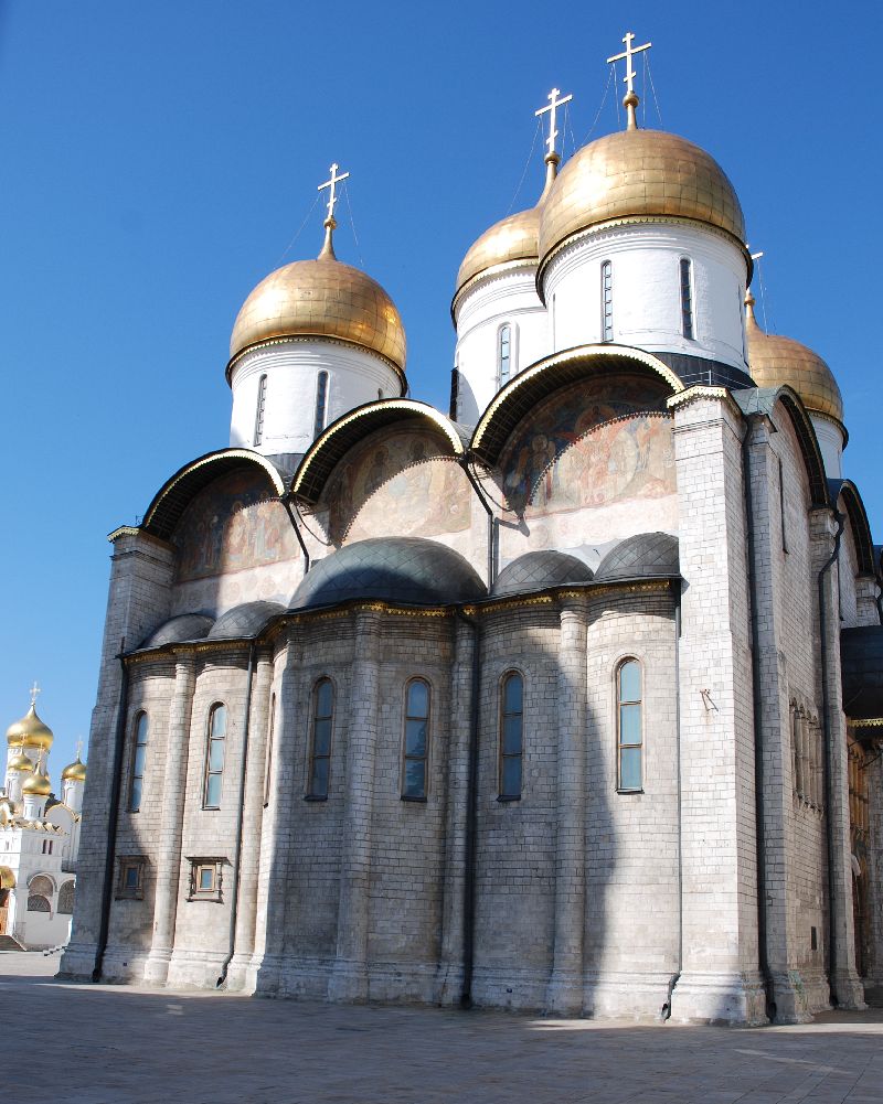 Cathédrale de la Dormition, Moscou, Russie.