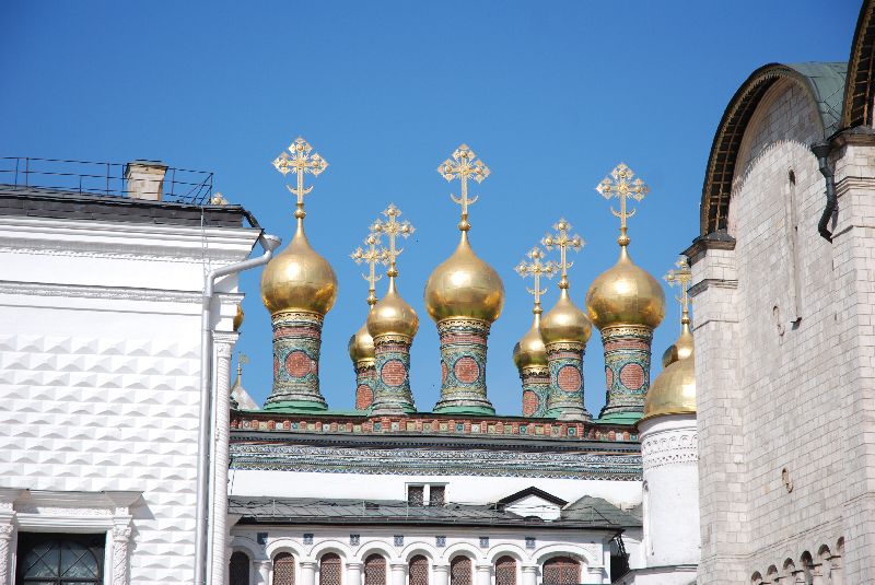 Bulle des chapelles du le palais des Térems, Moscou, Russie.