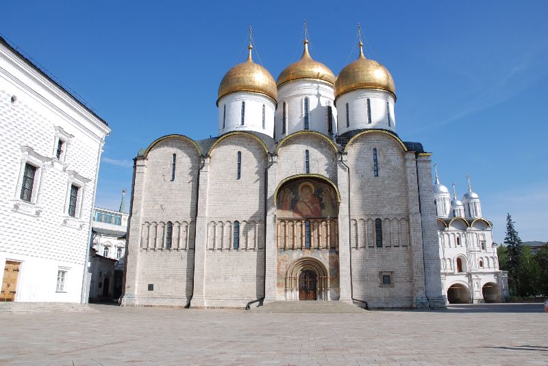 Cathédrale de la Dormition, Moscou, Russie.