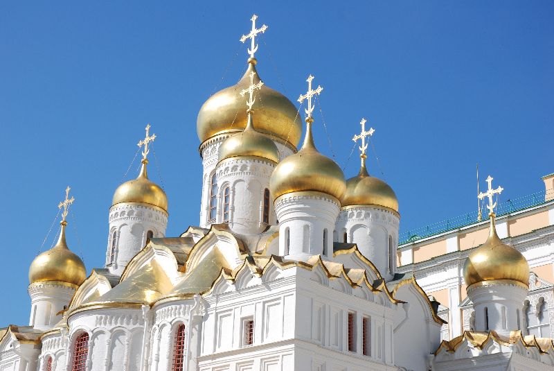 La cathédrale de l’Annonciation, Moscou, Russie.