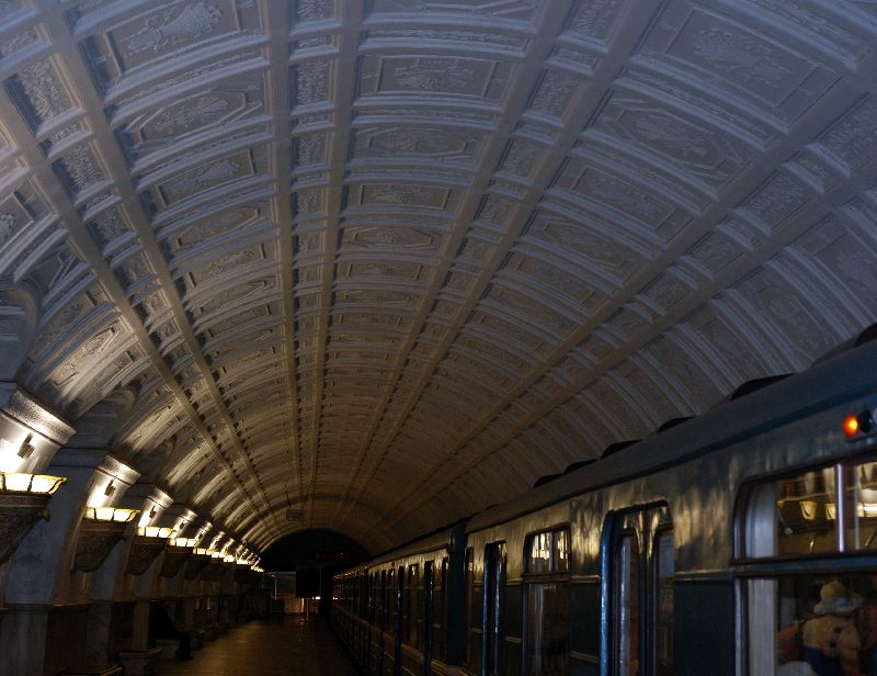 Le métro de Moscou Russie.