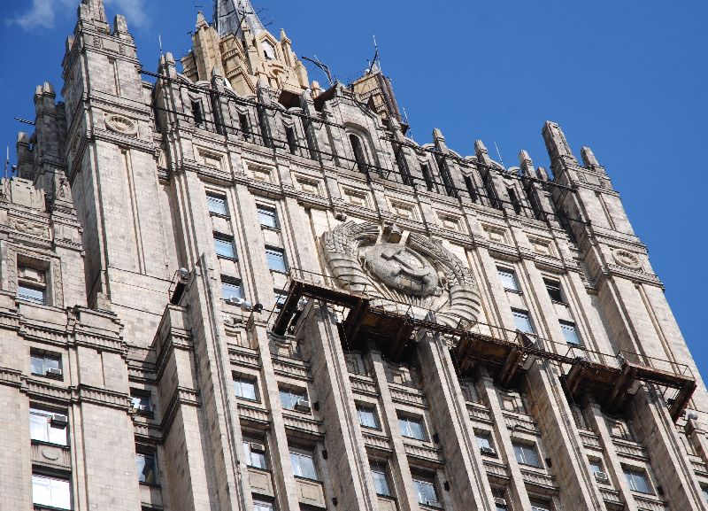 L’édifice du ministère des Affaires étrangères, Moscou, Russie.