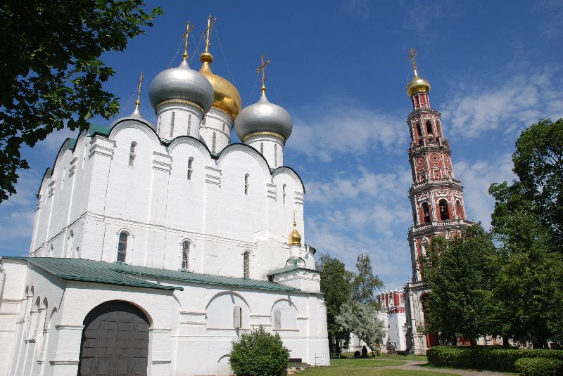 La cathédrale et le clocher du monastère de Novodievitchi, Moscou, Russie.