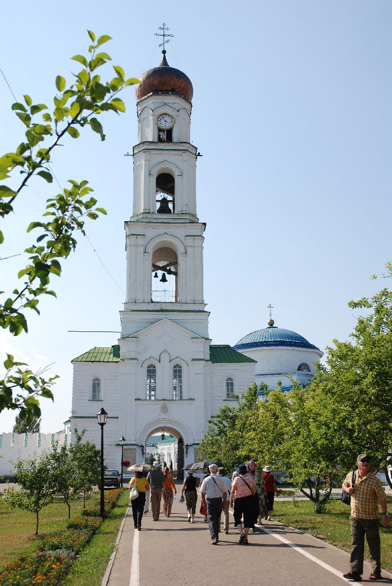 Le clocher de l’archange Saint-Michel, Monastère de Raïfa, Kazan, Russie.
