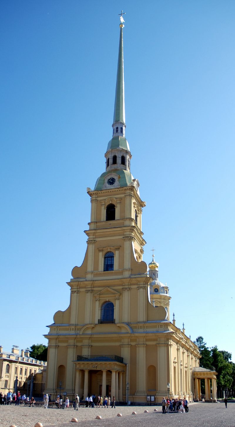 Cathédrale Saint-Pierre-et-Saint-Paul, Île aux Lièvres, Saint-Pétersbourg, Russie.