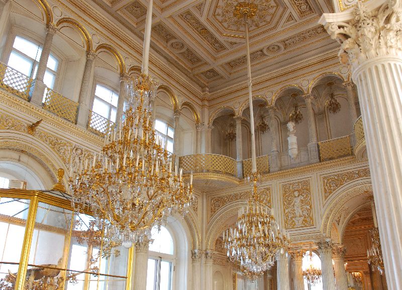 Salle du Pavillon, Petit Ermitage, Saint-Pétersbourg, Russie.