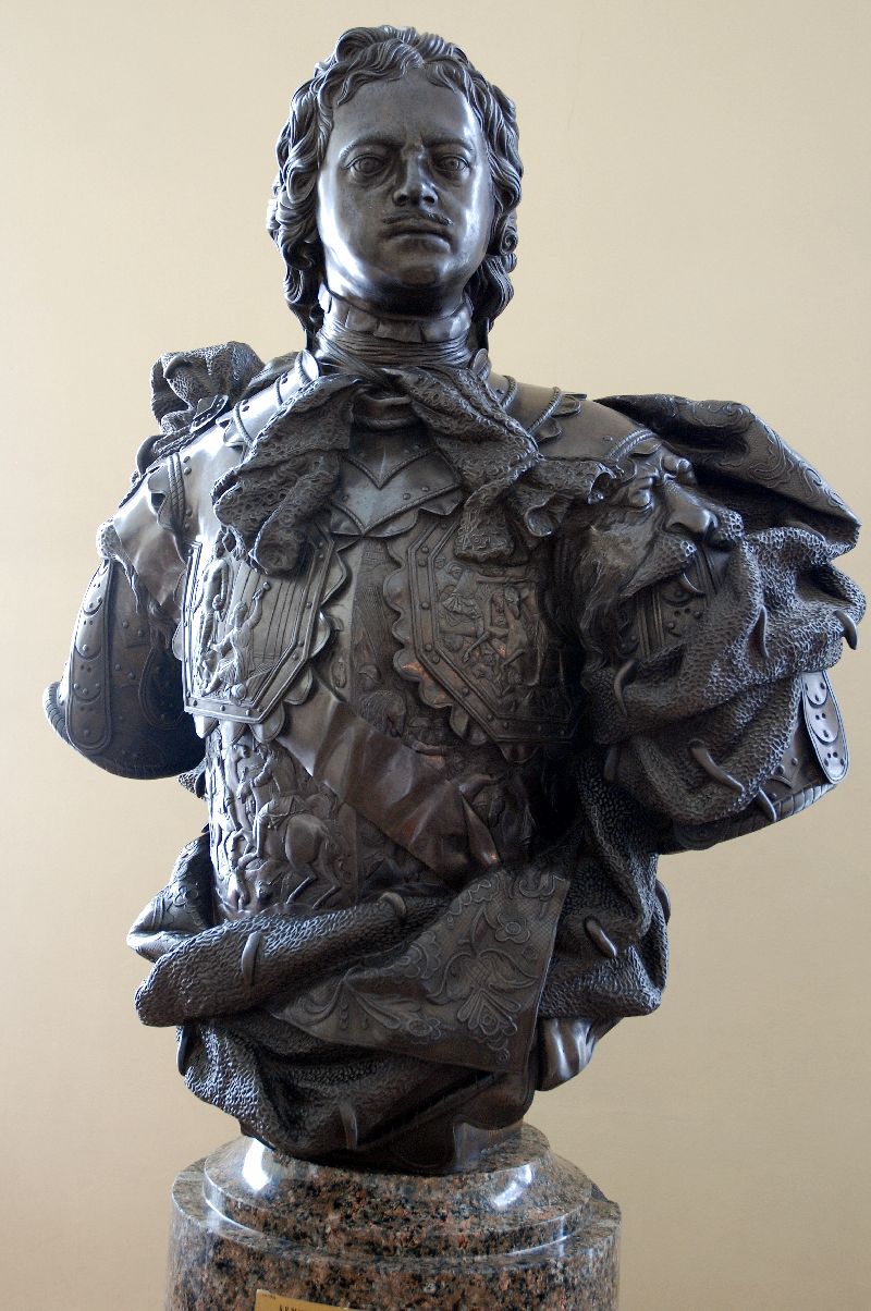 Pierre II, une œuvre de Carlo Bartolomeo Rastrelli, Musée russe, Saint-Pétersbourg, Russie.