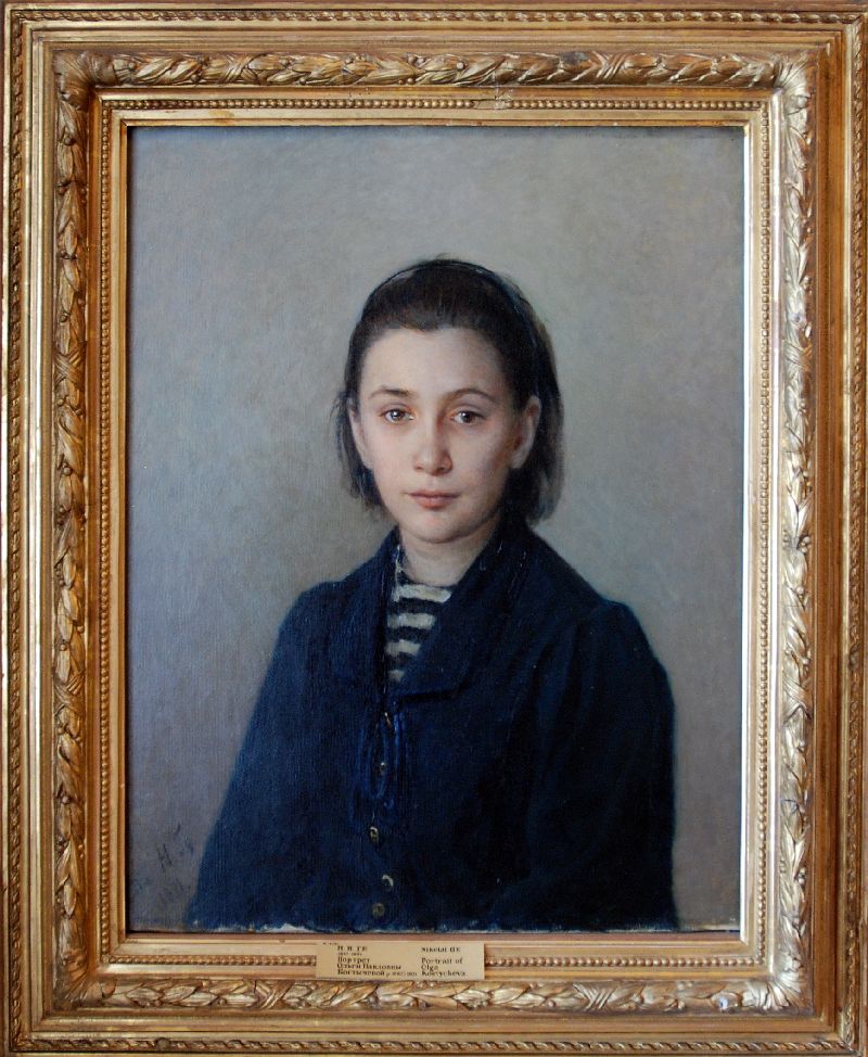 Portrait d’Olga Kostycheva de Nikolai Ge, Musée russe, Saint-Pétersbourg, Russie.