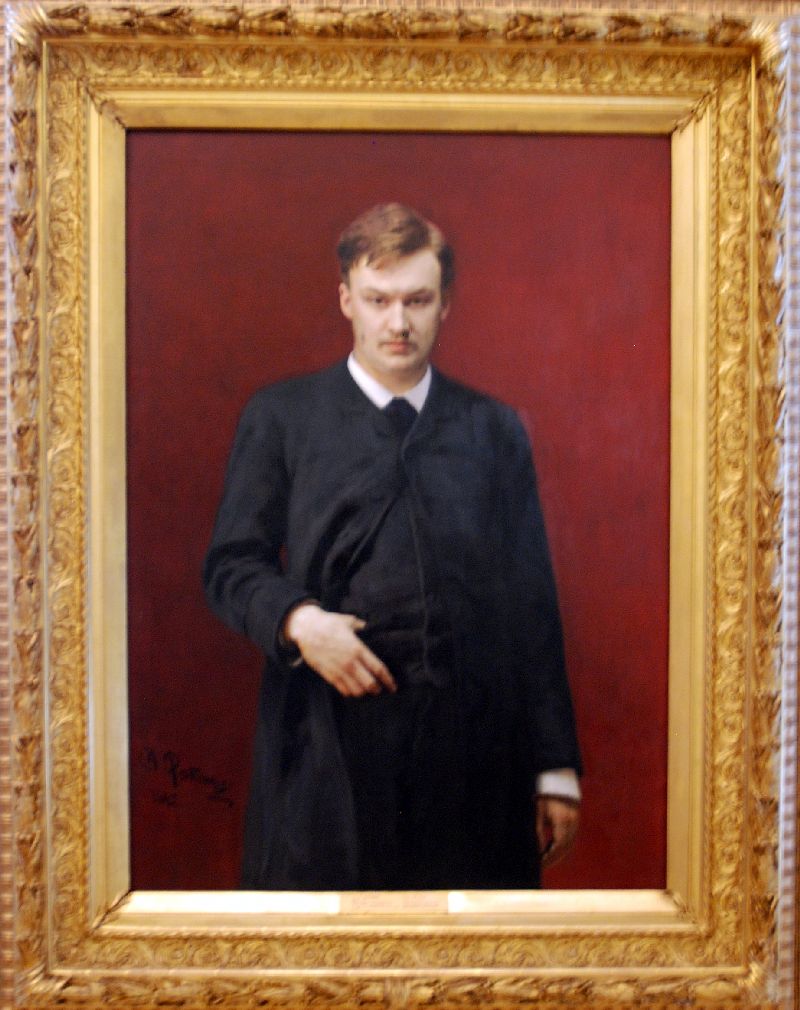 Portrait d’Alexander Glazounov d’llya Repine, Musée russe, Saint-Pétersbourg, Russie.