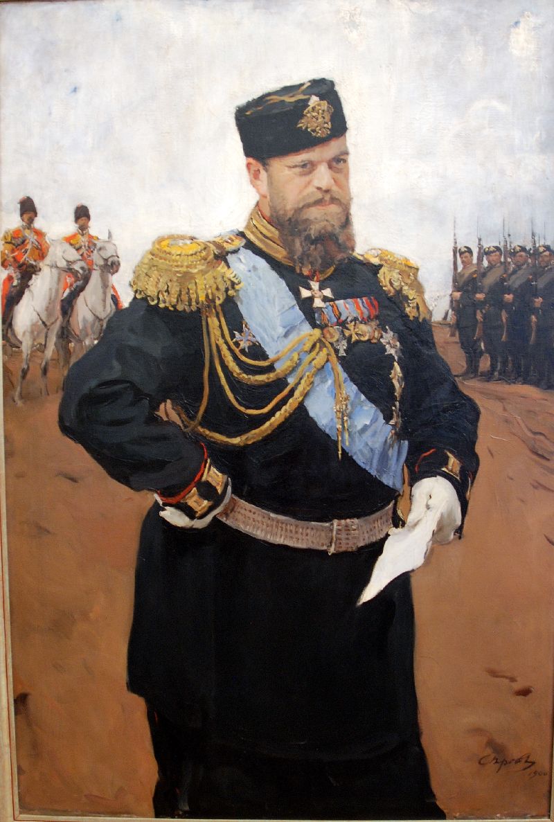 Portrait d’Alexandre III de Valentin Serov, Musée russe, Saint-Pétersbourg, Russie.