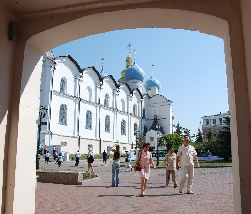 Cathédrale de l’Assomption, kremlin de Kazan, Russie.