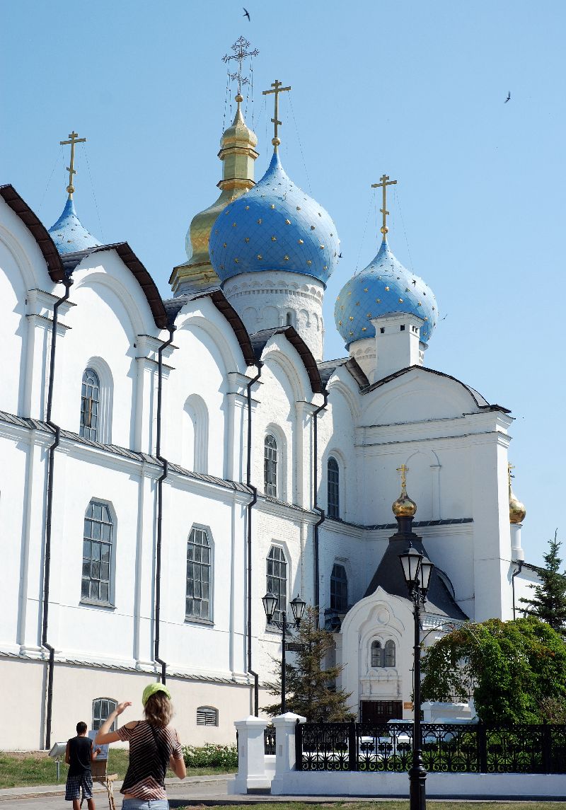 Cathédrale de l’Assomption, kremlin de Kazan, Russie.