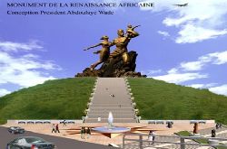 Pompeux monument de la Renaissance africaine