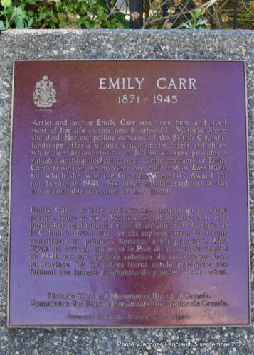 Maison d'Emily Carr, Victoria, Colombie-Britannique, Canada