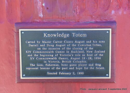 Knowledge Totem Pole, Victoria, Colombie-Britannique, Canada
