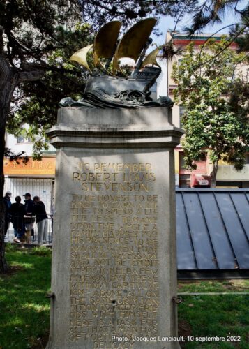 Monument Robert Louis Stevenson, San Francisco, Californie, États-Unis