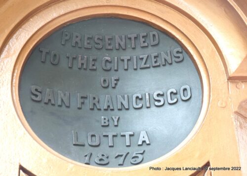 Lotta's Fountain, San Francisco MOMA, San Francisco, Californie, États-Unis