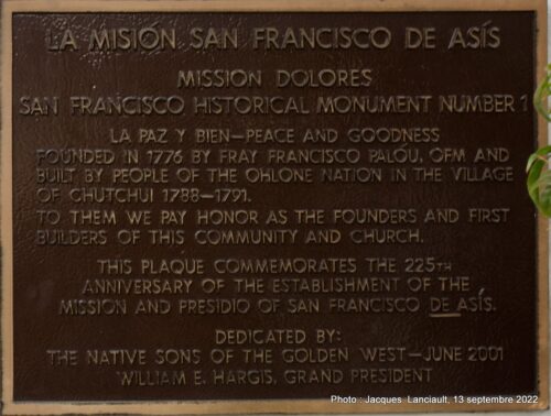 Mission Dolorès, San Francisco, Californie, États-Unis