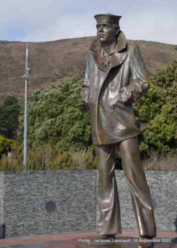 The Lone Sailor Memorial, Vista Point, Sausalito, Californie, États-Unis