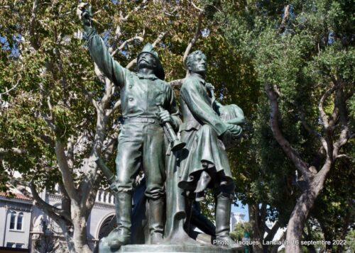 Fireman’s Memorial, Washington Square, San Francisco, Californie, États-Unis