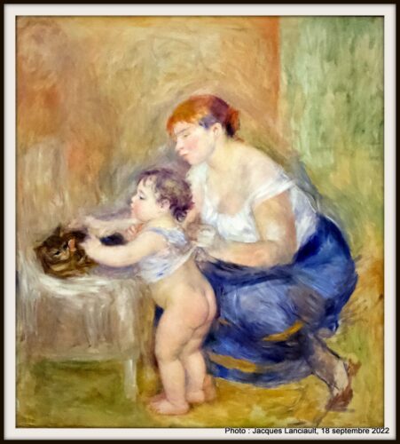Mère et enfant, Pierre-Auguste Renoir, Legion of Honor, San Francisco, Californie, États-Unis
