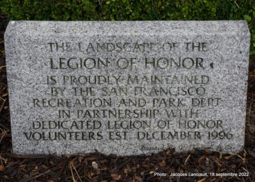 Musée Legion of Honor, San Francisco, Californie, États-Unis