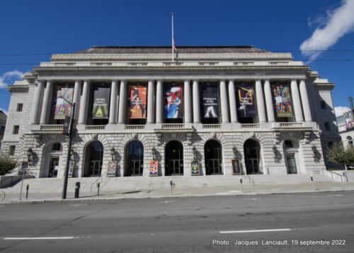 War Memorial Opera House, Civic Center, San Francisco, Californie, États-Unis