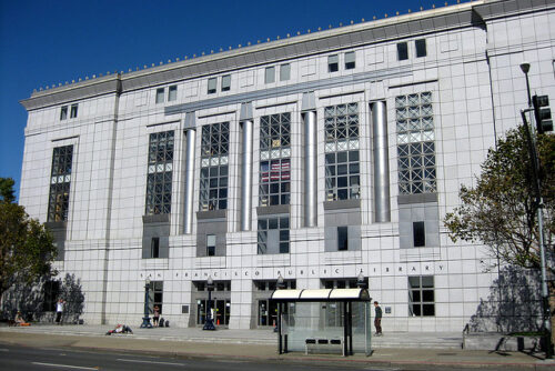 Bibliothèque principale, Civic Center, San Francisco, Californie, États-Unis