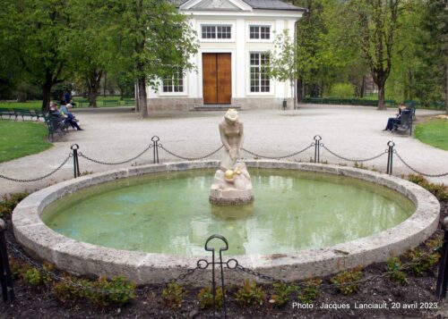 Fontaine du pavillon de la musique, Hofgarten, Innsbruck, Autriche