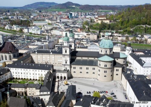 Salzbourg vue de la forteresse Hohensalzburg, Salzbourg, Autriche