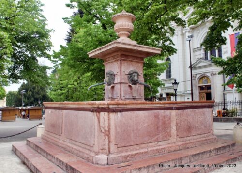 Fontaine des quatre lions, Sremski Karlovci, Serbie