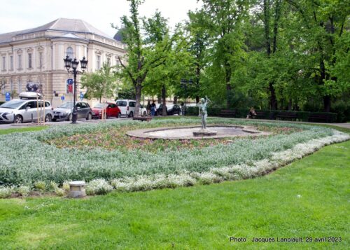 Fontaine de la Nymphe, parc du Danube, Novi Sad, Serbie