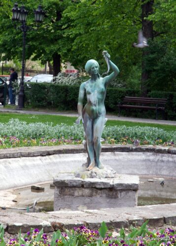 Fontaine de la Nymphe, parc du Danube, Novi Sad, Serbie