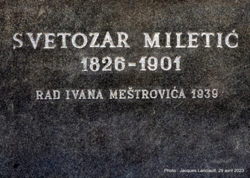 Monument de Svetozar Miletić, Novi Sad, Serbie