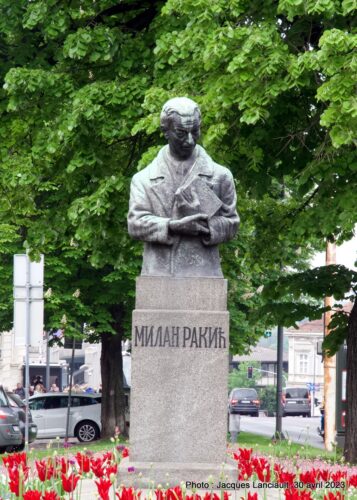 Monument à Milan Rakic, Belgrade, Serbie