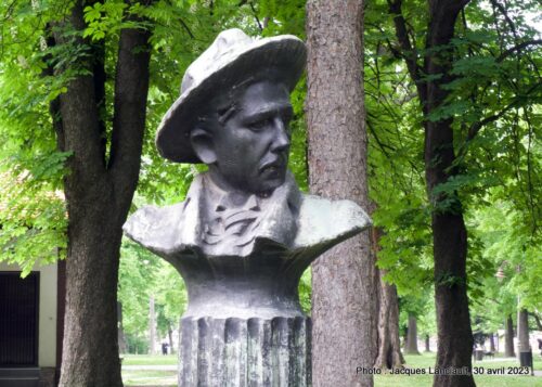 Buste de Radoj Domanović, parc Kalemegdan, Belgrade, Serbie