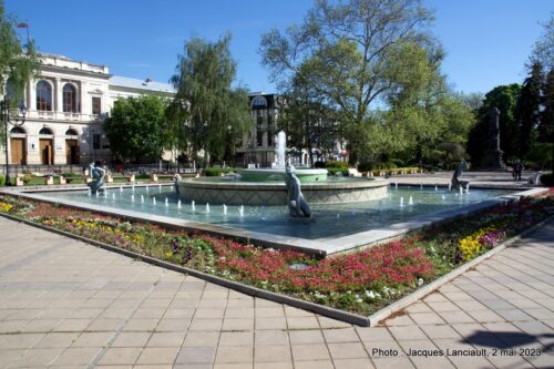 Fontaine, Place Aleskander Batenberg, Roussé, Bulgarie