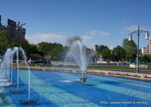 Ensemble des fontaines de la place de l'Union, Bucarest, Roumanie