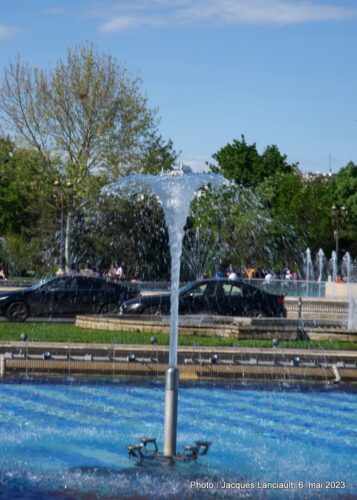 Ensemble des fontaines de la place de l'Union, Bucarest, Roumanie