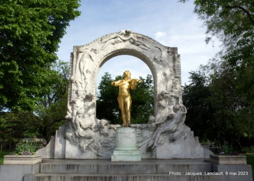 Mémorial Johann Strauss, Stadtpark, Vienne, Autriche