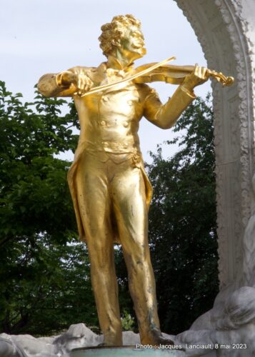 Monument Johann Strauss, Stadtpark, Vienne, Autriche